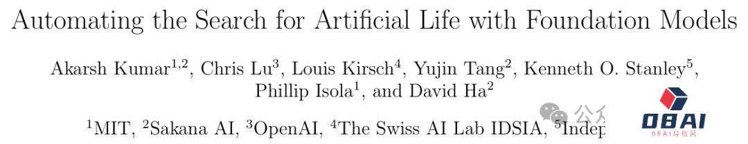 MIT、OpenAI等震撼力作:AI自主发现人工生命!人类窥见上帝造物 MIT、OpenAI等震撼力作:AI自主发现人工生命!人类窥见上帝造物
