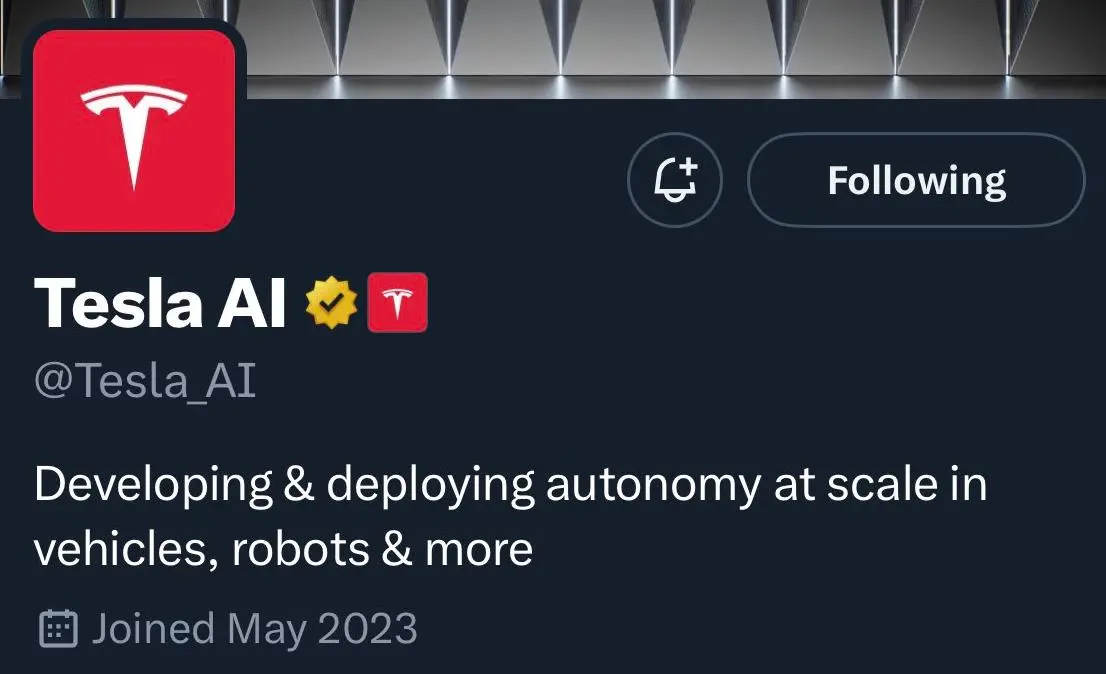 聚焦AI机器人、超算、自动驾驶！特斯拉悄咪咪在推特开设AI业务子账号