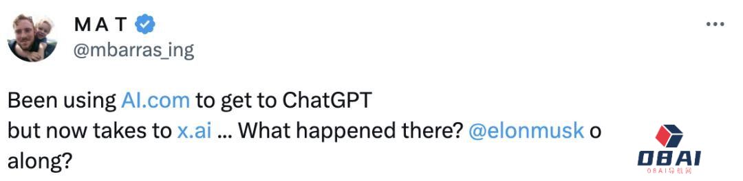 ai.com域名易主马斯克?奥特曼刚砸千万美元,4个月转手 ai.com域名易主马斯克?奥特曼刚砸千万美元,4个月转手