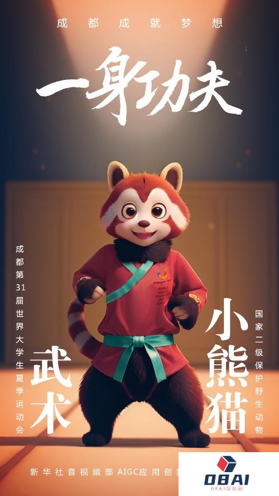 AIGC:珍稀“宝贝”为成都大运会加油助威 AIGC:珍稀“宝贝”为成都大运会加油助威