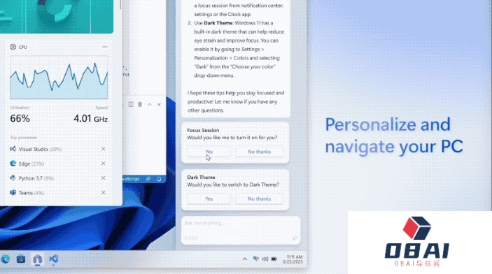 ChatGPT重塑Windows!微软彻底重新定义了PC交互 Bing引入到ChatGPT了 ChatGPT重塑Windows!微软彻底重新定义了PC交互 Bing引入到ChatGPT了