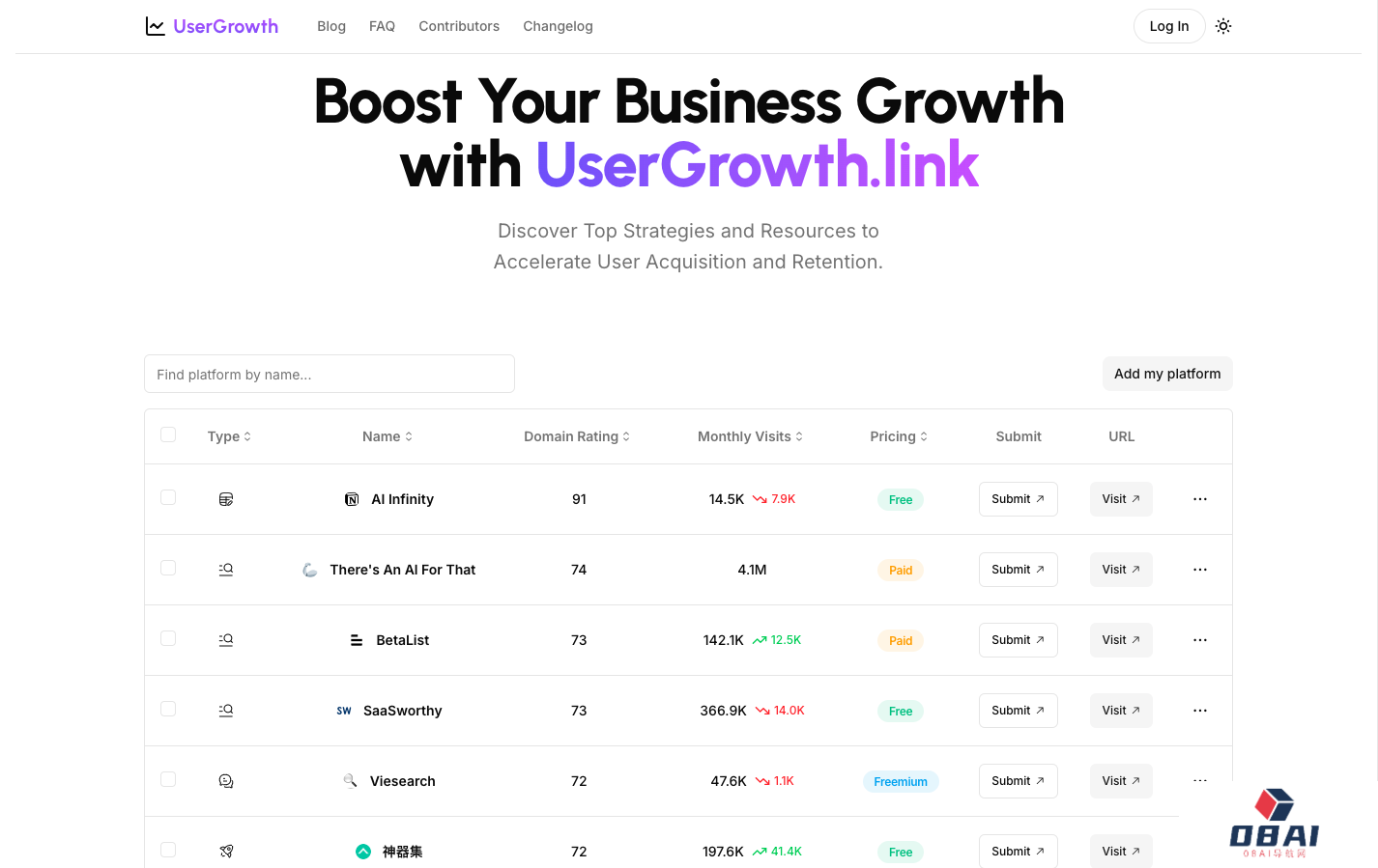 UserGrowth Link - SEO优化