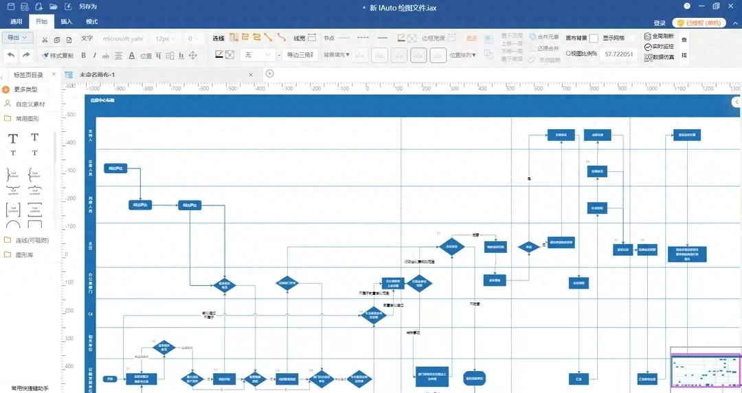 IAuto软件测评：一款免费、轻巧、高效、强大的办公绘图工具