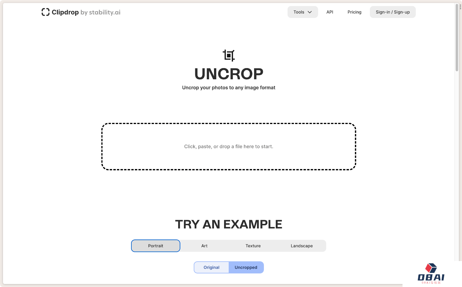 ClipDrop Uncrop 画面扩展