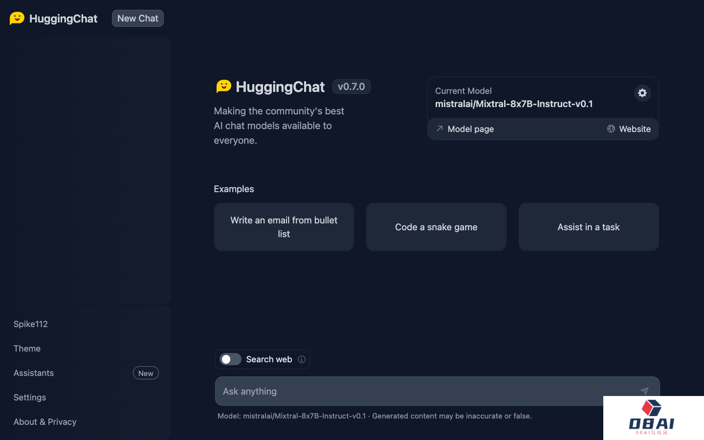 HuggingChat