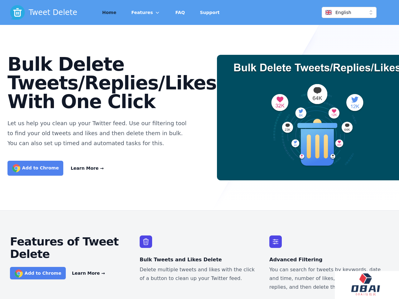 DeleteTweets AI