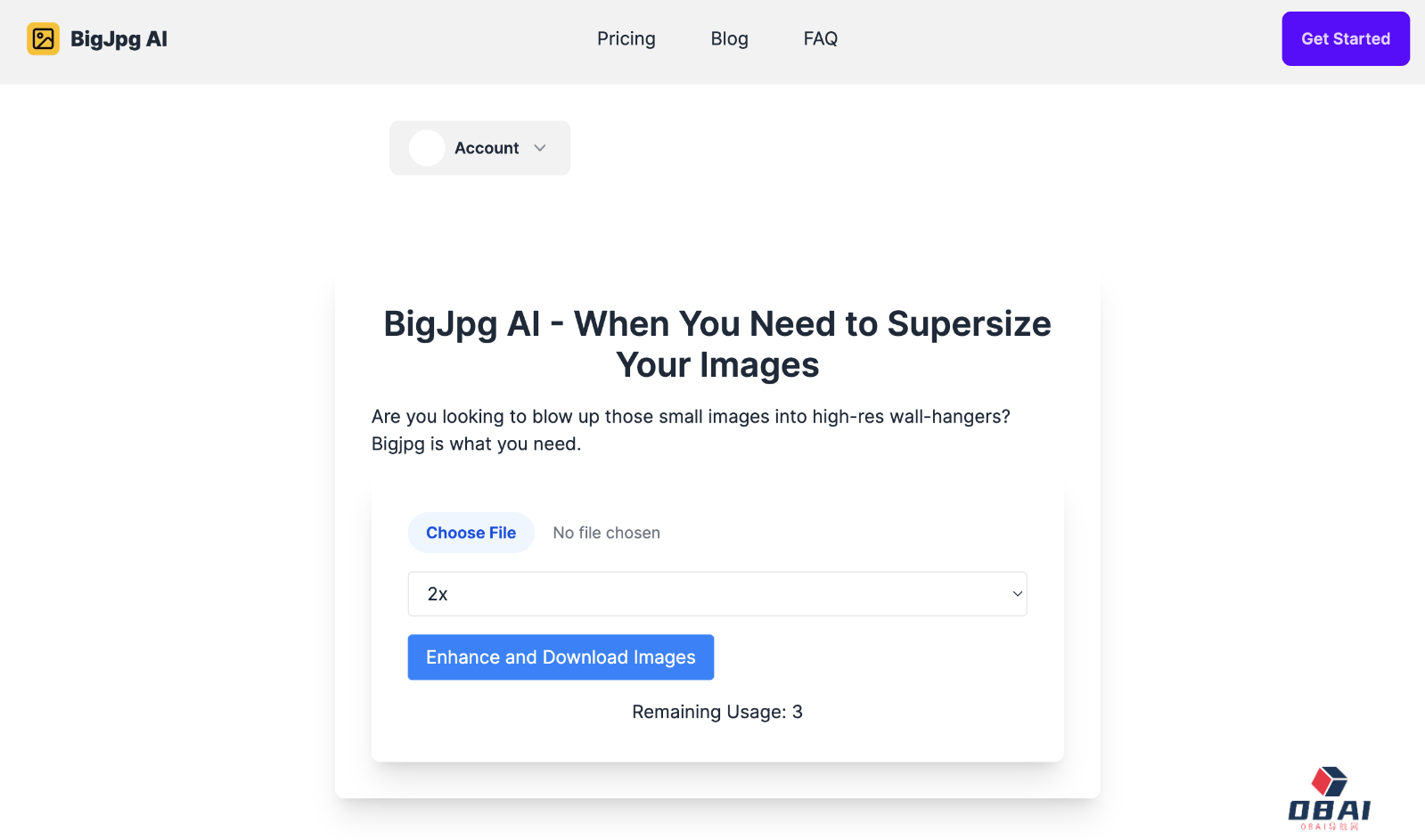 BigJPG - AI图片无损放大