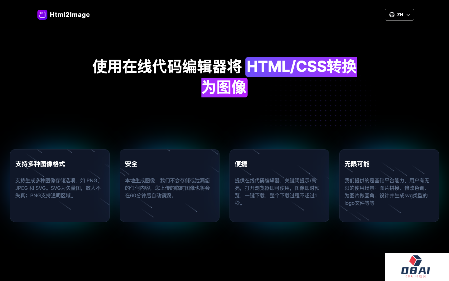 Html2image 代码编辑器