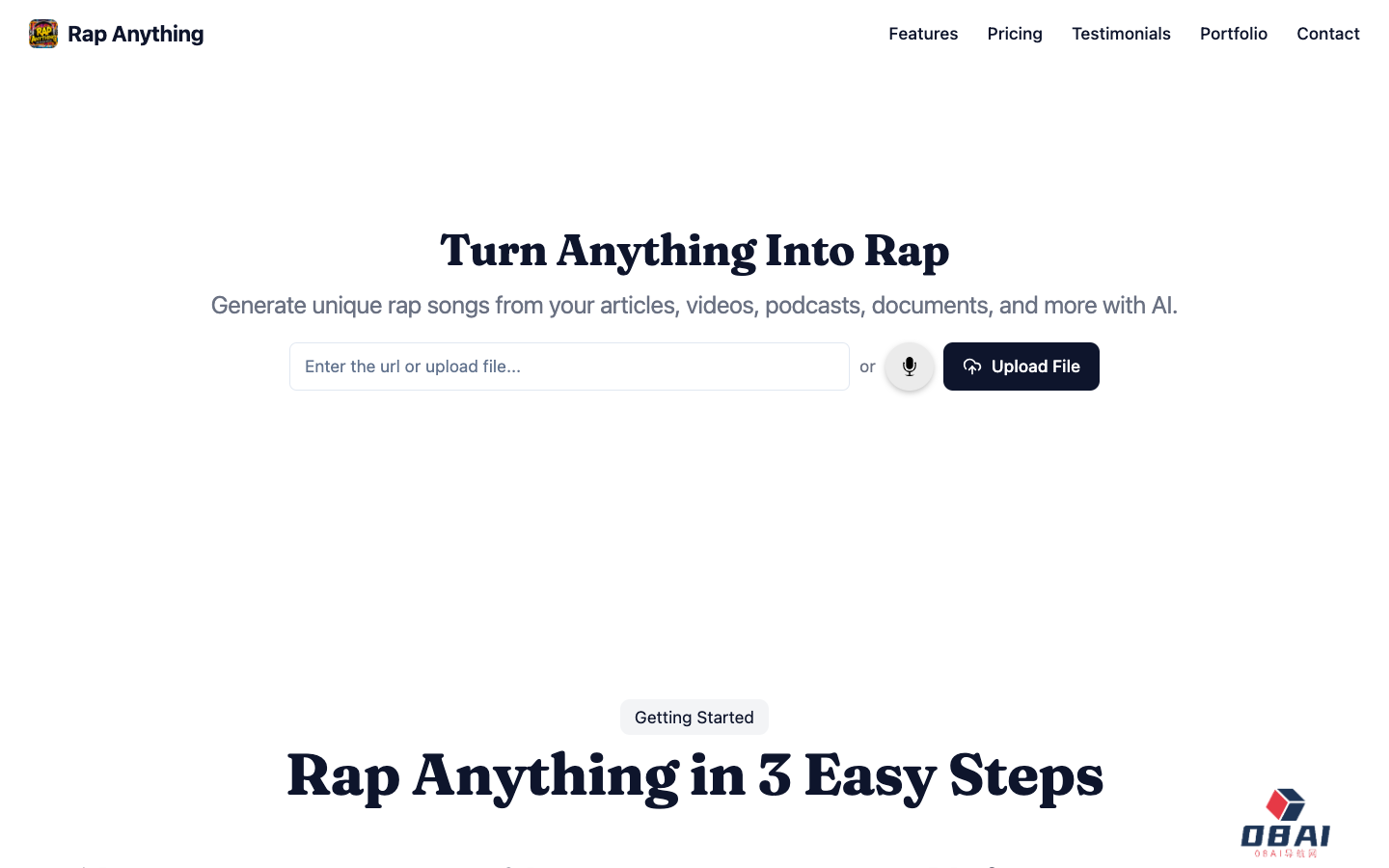 Rap Anything - AI说唱音乐生成器