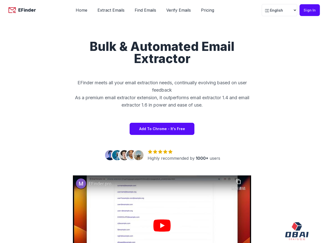 EFinder Email Extractor邮件提取器