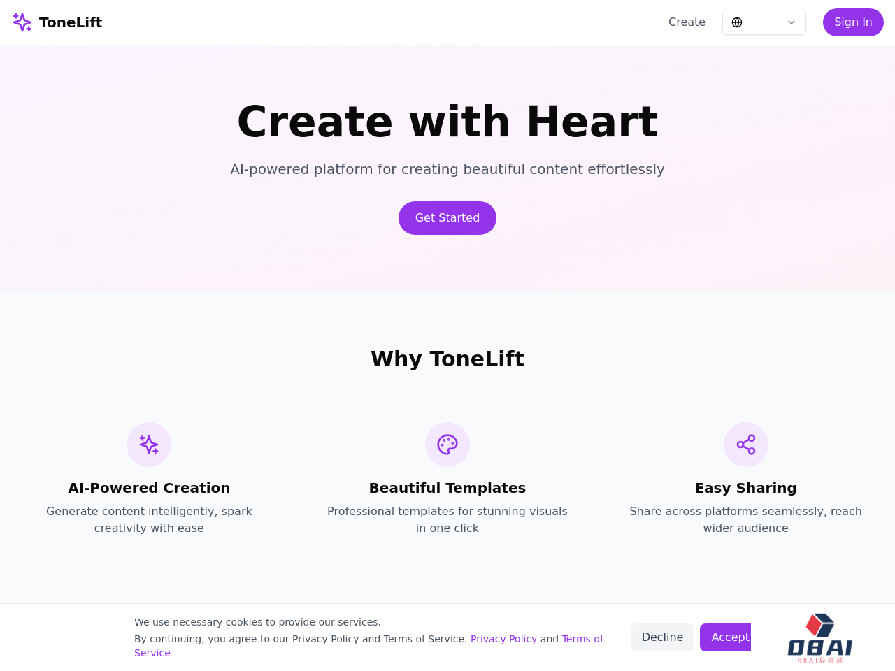 ToneLift AI图文生成