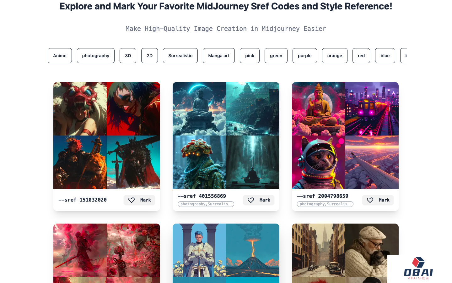MidjourneySref - AI绘画风格提示词
