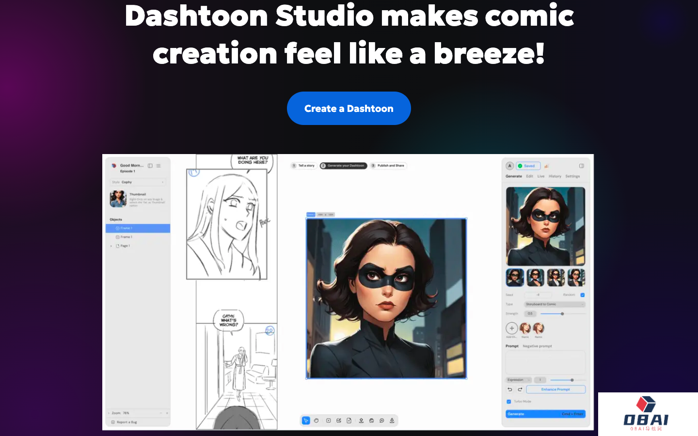 Dashtoon AI动漫创作