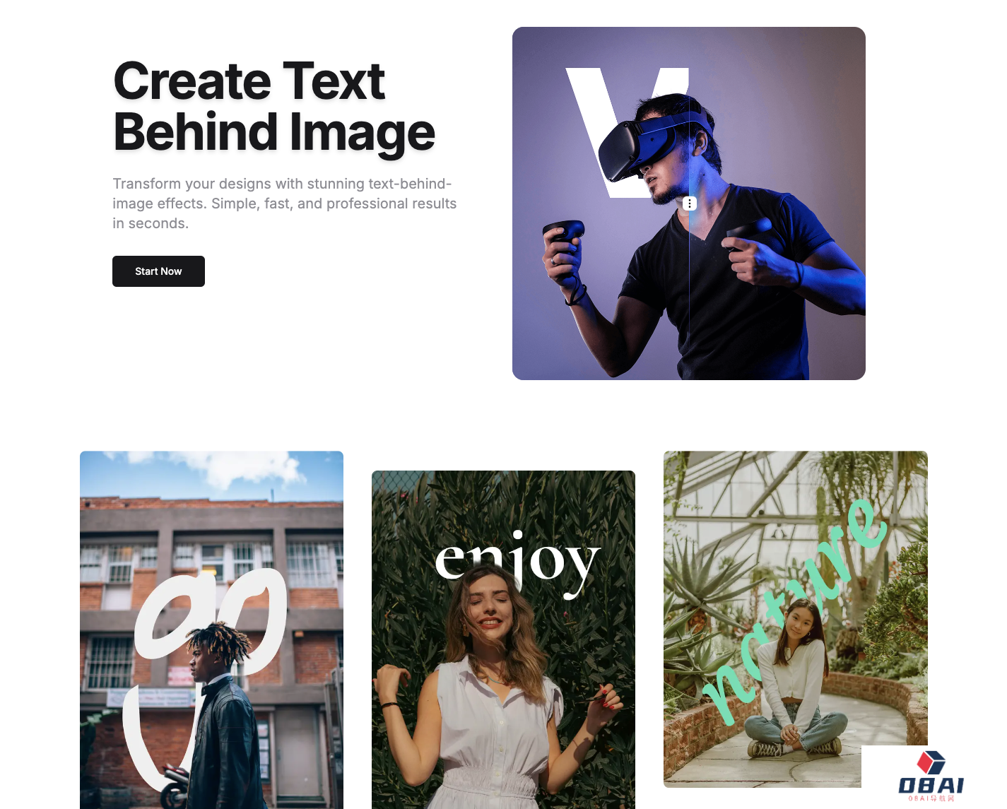 Text Behind Image AI图片文字遮罩