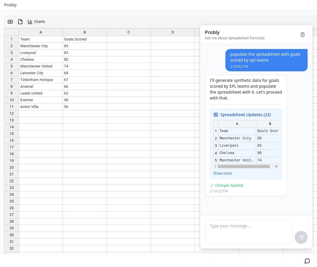 Probly：与Python数据分析能力相结合的AI电子表格应用程序