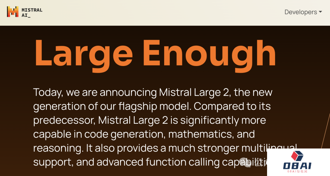 Mistral AI发布最新大模型_Mistral Large 2最新更新