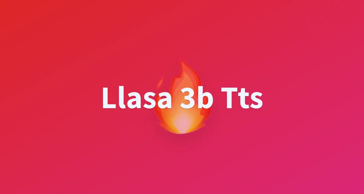 llasa 3B TTS：基于LLaMA架构的文本到语音（TTS）模型