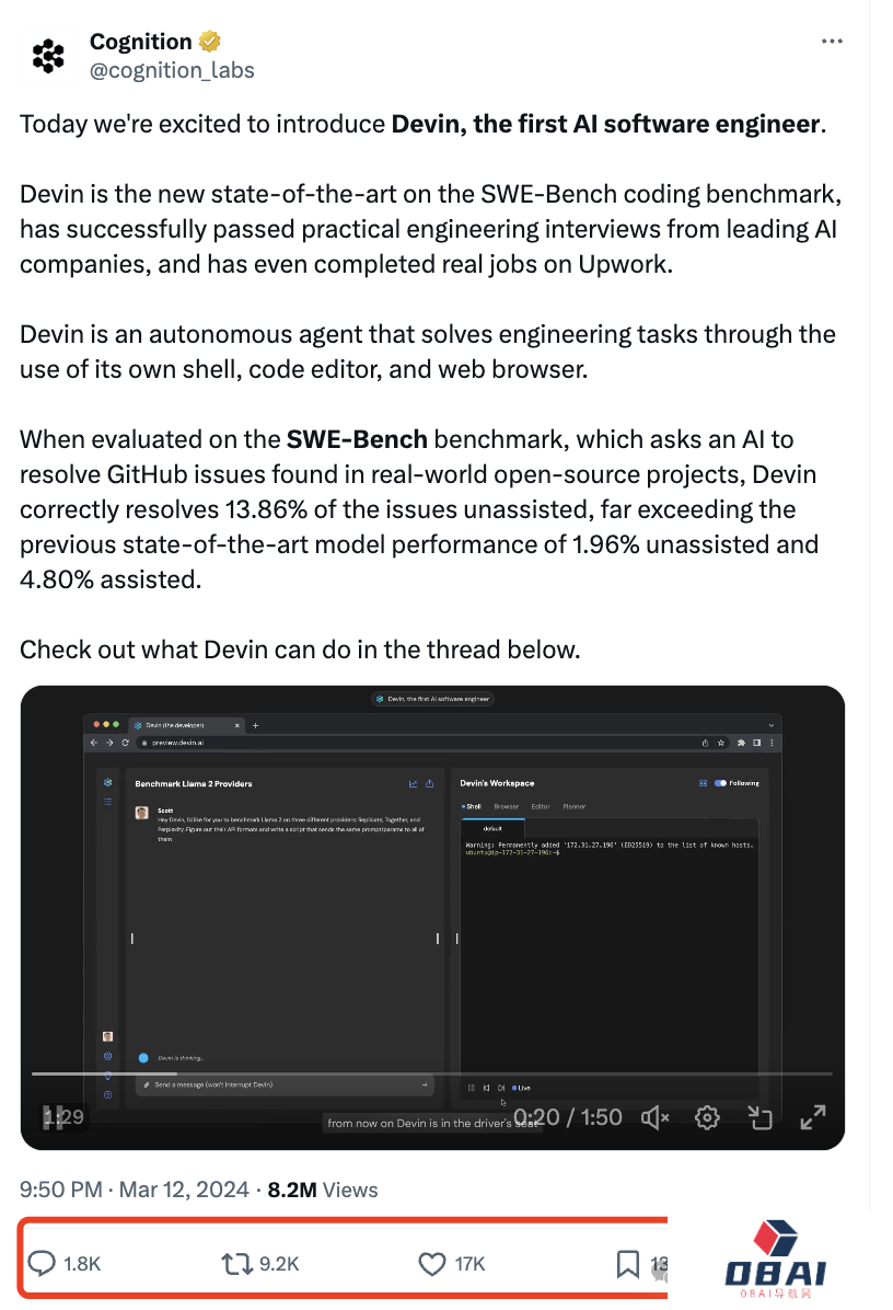 全球首个AI软件工程师诞生！震撼硅谷！手握10块IOI金牌，程序员饭碗或将被砸！