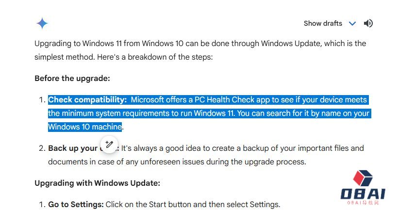 谷歌Gemini新功能上线：可针对回复进行重新生成、缩短文段、扩充指定的聊天内容