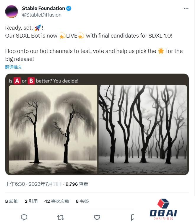 越来越高效，Stability AI 正在测试 SDXL 1.0 候选版