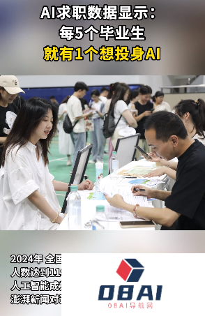 AI求职数据显示：每5个毕业生就有1个想投身AI