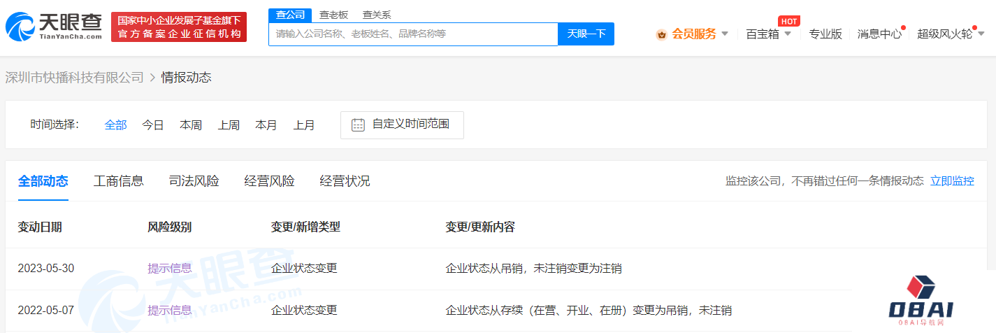 快播公司破产注销 创始人王欣出狱后创办人工智能公司