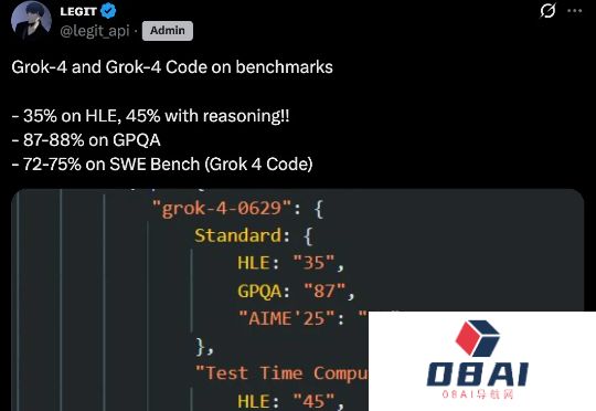 刚刚，Grok4跑分曝光：「人类最后考试」拿下45%，是Gemini2.5两倍，但网友不信
