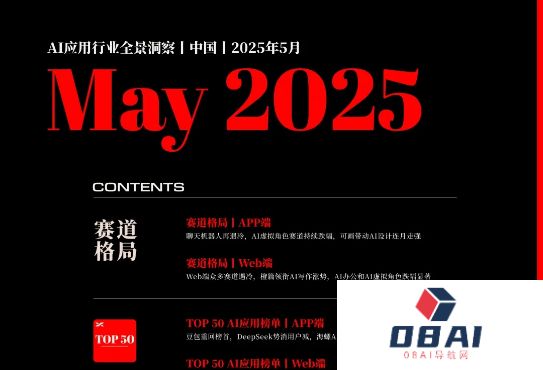 AI应用行业全景洞察丨中国丨2025年5月丨万字诚作丨Xsignal