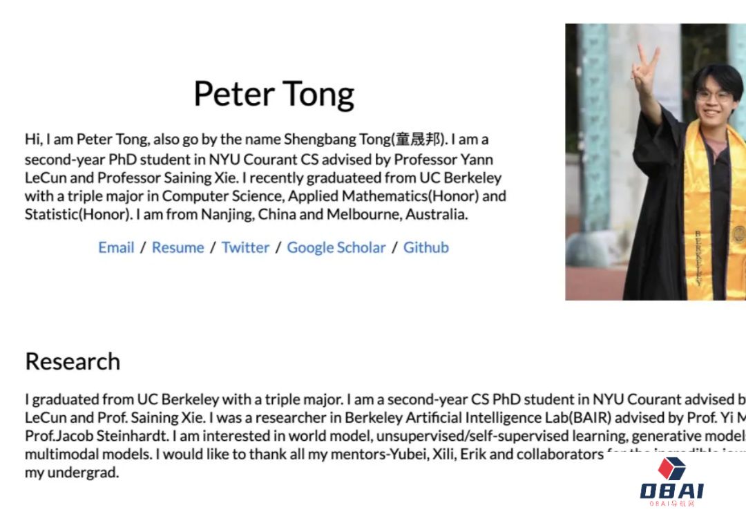 ZTech｜对话Lecun和谢赛宁爱徒，00后OpenAI奖学金博士PeterTong：揭秘多模态大模型的革命突破