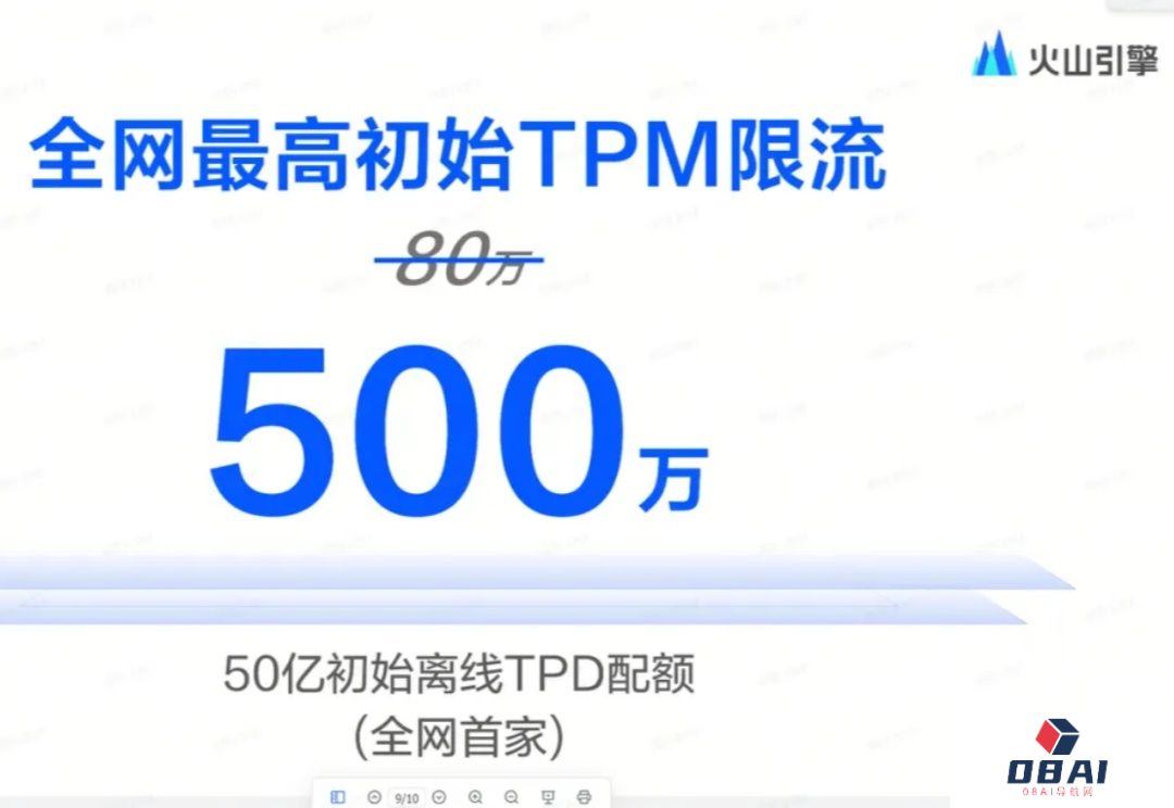 为了让DeepSeek-R1用起来更顺畅，火山引擎将TPM上调到了500万！全网首家